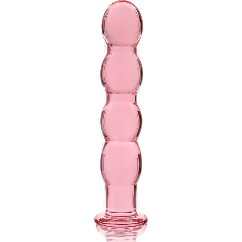 NEBULA SERIES Modell 10 Glas Dildo aus Borosilikatglas – Rosa