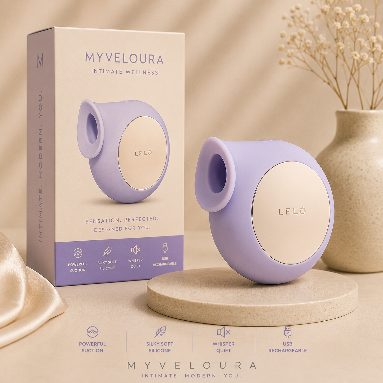 LELO SILA Klitoriswellenstimulator in Flieder