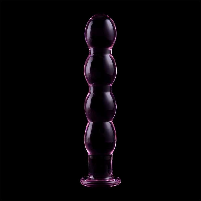 NEBULA SERIES Modell 10 Glas Dildo aus Borosilikatglas – Rosa