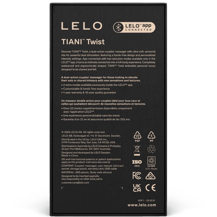 LELO TIANI Twist Paarvibrator – Lavendel